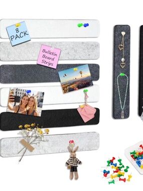 Bulletin Board Strips, Brand New- set of 8